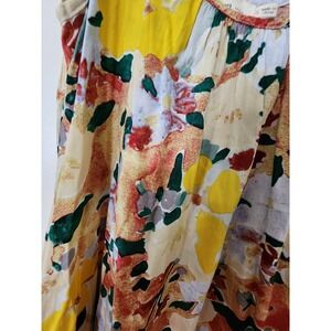 Floral Boho Strappy Dress Summer Beach Festival Flowy Sexy Vacation Sz Small